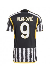 Juventus Dusan Vlahovic #9 Fotballdrakt Hjemme Klær 2023-24 Korte ermer
